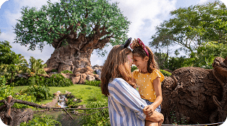 Família em atração da Disney
